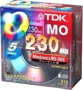 TDK MO�f�B�X�N 230MB Windows�t�H�[�}�b�g �f�X�N�g�b�v�P�[�X����5���p�b�N [MOR230DX5PA]