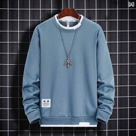 クロス ボーダー 春秋 メンズ t シャツトレンドシンプル 上 服 韓国 版 カジュアル ファッション 長袖 外国 貿易 パーカー メンズ