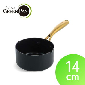 �yGREENPAN/�O���[���p���z�X�g�D�f�B�I �~���N�p�� 14cm�@�yIH/�K�X�ΑΉ��z�y�M�t�g��E�̂��������ꖳ���z[�ƒ�p�i][7821-1]