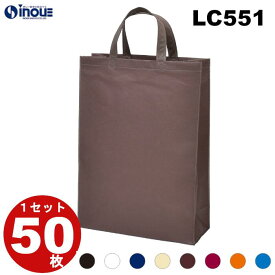 不織布 ベーシックトート100 手提袋 中縦 LC551 1セット50枚 幅320x深さ450xマチ120 送料無料（手提げ 手提げバッグ 手さげ 袋 トートバッグ トート バッグ 不織布バッグ A4 包装 ラッピング プレゼント ギフト イベント 業務用 無地 マチ付き 学校） バレンタイン