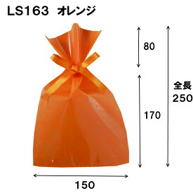 LS163 150W×170/250H 1セット100枚｜ラッピング 袋 おしゃれ ラッピング用品 不織布 巾着袋 リボン付き 透明 小 かわいい プレゼント 贈り物 誕生日 ギフト おしゃれ お菓子 クリア 父の日 父の日 包装 業務用 無地 単品 父の日