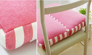 クッション 低反発 マイクロファイバー 無地「 エルマー 2連クッション 」約42×42×8cmブラウン / ピンク / ネイビーやわらか もっちり シートクッション 折りたためる 座布団 枕 シンプル おし