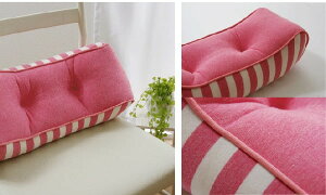 クッション 腰当て マイクロファイバー 無地 「 エルマー 腰当 」約42×20cmブラウン / ピンク / ネイビーもちもち やわらか 腰 負担軽減 脚枕 むくみ防止 シンプル ボーダー ストライプ おしゃ