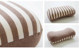 クッション 低反発 腰当 マイクロファイバー 無地「 エルマー モールド腰当 」約40×20cmもちもち 腰枕 脚枕 むくみ防止 シンプル ボーダー ストライプ おしゃれ かわいい オールシーズン ブラ