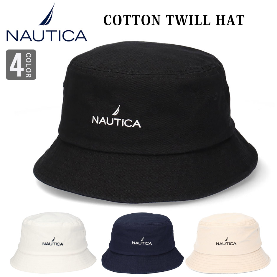 ノーティカ NAUTICA コットンツイル バケットハット 帽子 ロゴハット バケハ ブランド ハット BUCKET HAT NT039 |  INREASON