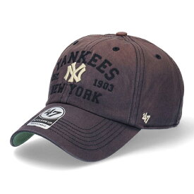 '47 クリーンナップ ダステッド ニューヨーク ヤンキース キャップ サイズ変更可能 フォーティセブン ベースボールキャップ ウオッシュ加工 ユニセックス MLB ブランド ローキャップ 47ブランド