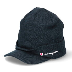 チャンピオン つば付き ニットキャップ バイザーニットキャップ ツバ付き ニット帽 ゴルフ あったか 防寒 ユニセックス Champion visor knit cap