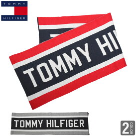 トミーヒルフィガー マフラー スカーフ トミー ブランド ロゴ メンズ レディース 防寒 リサイクル素材 エコ TOMMY FILHIGER RACING STRIPE SCARF