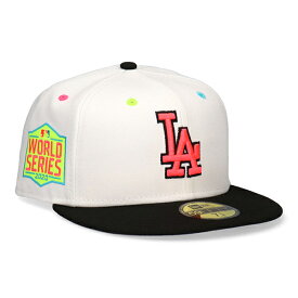 ニューエラ ロサンゼルス ドジャース 59FIFTY ワールドシリーズ 2020 キャップ 帽子 MLB LAキャップ 大きいサイズ NEW ERA 5950 ホワイト ブランド LA Dogers