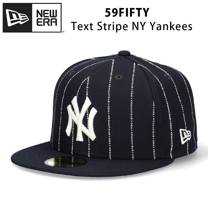 楽天市場】ニューエラ テキスト ストライプ NY ヤンキース フラット 