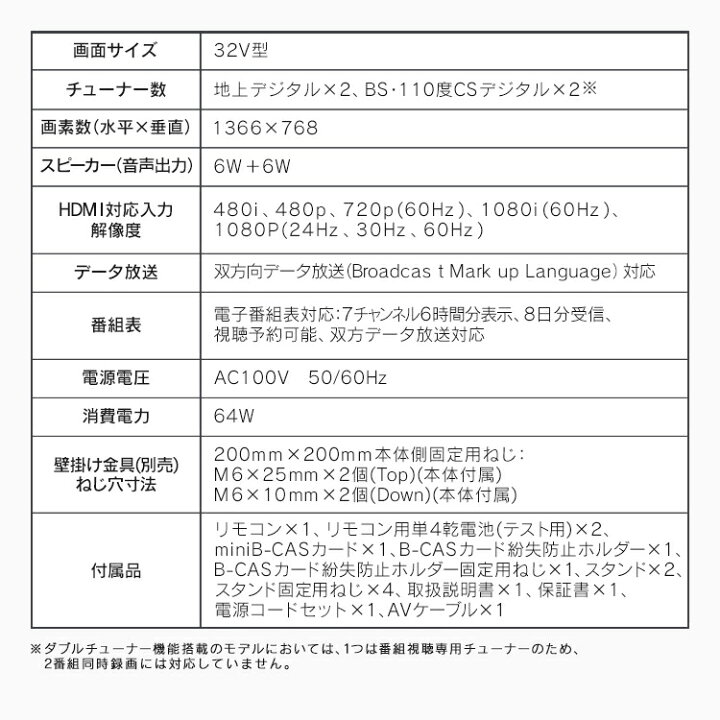 楽天市場】テレビ 32型 32インチ アイリスオーヤマ 32型 液晶テレビ 32 
