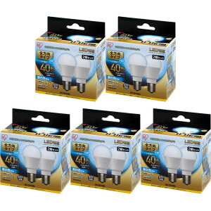 【10個セット】 LED電球 E17 40W 電球色 昼白色アイリスオーヤマ 全方向 LDA4N-G-E17/W-4T52P LDA4L-G-E17/W-4T52P セット 密閉形器具対応 小型 シャンデリア 電球のみ 電球 17口金 40W形相当 LED 照明 全方向タ