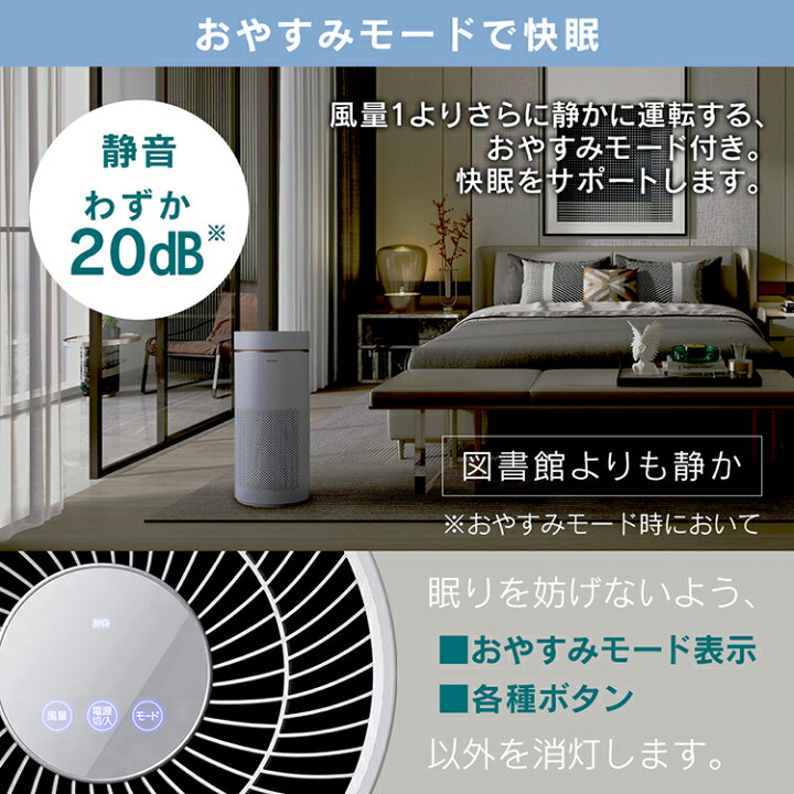 楽天市場】空気清浄機 28畳 静音 スピード清浄 360°吸引 ホコリ 