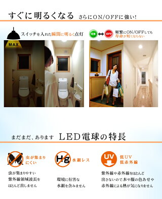 LED電球E2660W昼白色電球色昼光色アイリスオーヤマ広配光LDA7N-G-6T4LDA8L-G-6T4LDA7D-G-6T4密閉形器具対応電球のみおしゃれ電球26口金60W形相当LED照明長寿命省エネ節電広配光タイプペンダントライト玄関廊下寝室