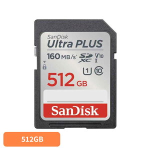 SanDisk Ultra PLUS SDXC UHS-I�J�[�h 512GB SDSDUWL-512G-JN3INSD�J�[�h 512GB sandisk �T���f�B�X�N �R���p�N�g ��e�� �f�[�^�ۑ� ���ϋv ���掿 �T���f�B�X�N