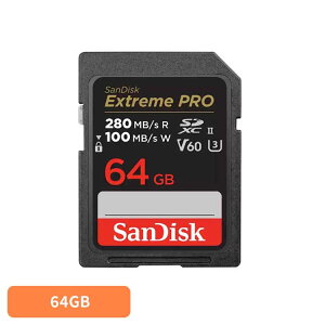 SanDisk Extreme PRO UHS-II V60 64GB SDSDXEP-064G-JNJIPSD�J�[�h 64GB sandisk �T���f�B�X�N �R���p�N�g ��e�� �f�[�^�ۑ� ���ϋv ���掿 �T���f�B�X�N