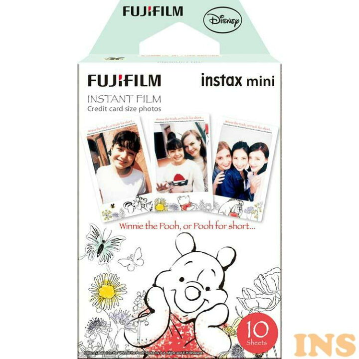 楽天市場 チェキフィルム Instax Mini Pooh Ww1インスタントフィルム インスタント フィルム チェキ チェキ用 インスタントカメラ ポラロイドカメラ ポラロイド用 おしゃれ かわいい キャラクター くまのプーさん ディズニー インタックス 富士フィルム D 照明と