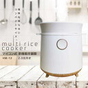 炊飯器 2合 一人暮らし 多機能炊飯器 2合炊き おしゃれ 小型 ミニ炊飯器 小型炊飯器 マイコン炊飯器 新生活 多機能 コンパクト 生活家電 ミニサイズ 自炊 自炊生活 単身 シンプル ホワイト 一人用 送料無料 HM-12W
