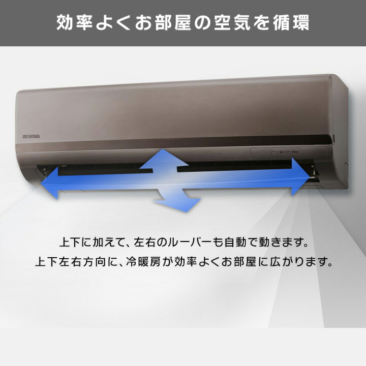 楽天市場】エアコン 6畳 2.2kW アイリスオーヤマ ルームエアコン 