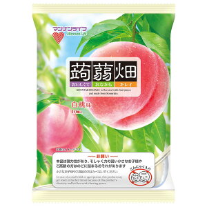 蒟蒻畑 25g×10個入 こんにゃく畑 ゼリー こんにゃく 食物繊維 ヘルシー おやつ 果物 マンナンライフ 食感 もちむち ハートの容器 マンナンライフ ぶどう味 りんご味 白桃味 みかん味
