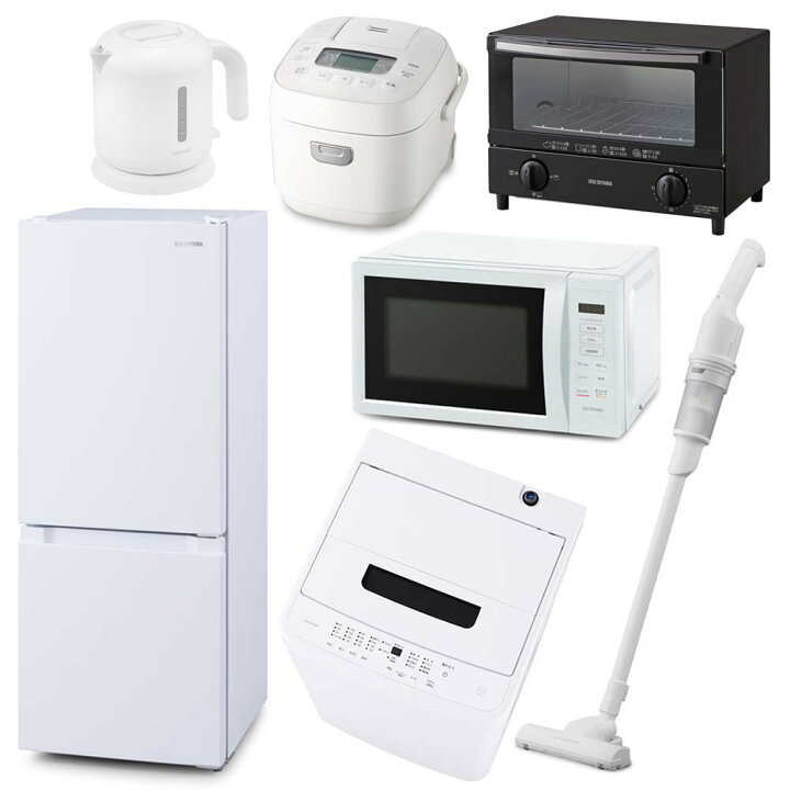 楽天市場】【新品】家電セット 一人暮らし 7点 冷蔵庫 2ドア 133L 洗濯  