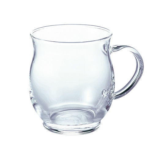丸みのあるカップの形がカップの中の空気を対流させて、香りが口元に集まるマグ(ハリオ社製）です。 生活の木 香りマグカップ 330ml