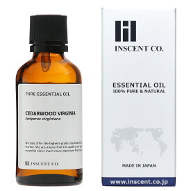 シダーウッド・バージニア 50ml エッセンシャルオイル 精油 アロマオイル アロマ 大容量 業務用 インセント AEAJ 認定精油 日本アロマ環境協会 アロマディフューザー アロマ加湿器【IST】