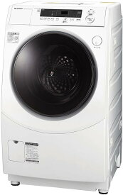 シャープ ドラム式 洗濯乾燥機 洗濯10kg/乾燥5kg ES-H10G-WL ヒートセンサー乾燥 幅64cm 左開き(ヒンジ左) ホワイト 送料無料(※一部地域を除く)