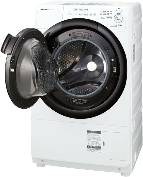 ジャンク品】SHARP ドラム式洗濯乾燥機 ES-S7D-WL（左開き）