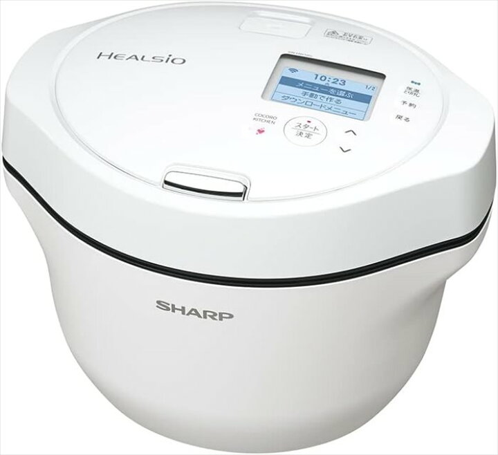 楽天市場】SHARP ヘルシオ ホットクック 電気無水鍋 1.6L ホワイト系 