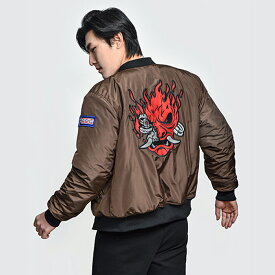 Cyberpunk 2077 Night City Brown ジャケット ブラウン サイバーパンク2077 ナイトシティ Insert Coin 公式 オフィシャル 英国オリジナルデザイン XS S M L XL 2XL 3XL