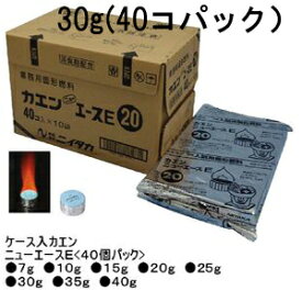 ニイタカ　固形燃料　カエンニューエースE30g（40個パック）10袋入り400個入り　送料別途