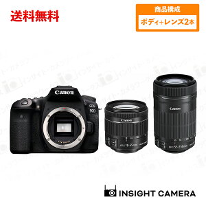 Lm EOS 90D {fB ubN + _uY[YZbg EF-S18-55mm F4-5.6 IS STM + EF-S55-250mm F4-5.6 IS STM fW^჌tJ CIX Canon