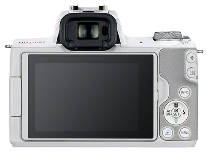 楽天市場】キヤノン EOS Kiss M2 標準ズームレンズキット ホワイト  