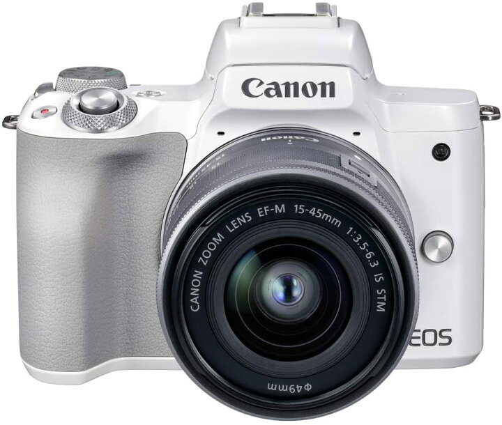 楽天市場】キヤノン EOS Kiss M2 標準ズームレンズキット ホワイト  