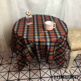 クリスマス テーブルクロス マルチクロス レッド チェック柄 北欧 大判 おしゃれ コットンリネン 長方形 正方形 布 テーブルマット デスクマット 汚れ防止