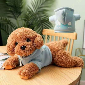 本物そっくりに眠る犬のぬいぐるみ トイプードル 小型 ぬいぐるみ 手作り 癒し系ぬいぐるみ イヌ縫いぐるみ 飾り 可愛い 置物 インテリア 誕生日プレゼント
