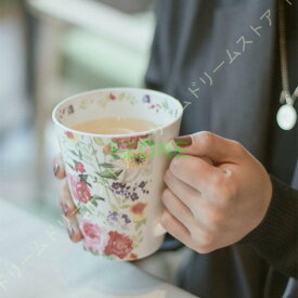 マグカップ おしゃれ マグ かわいい コーヒーマグ コップ デカマグ 実用的 陶芸 花柄 大容量 陶器 誕生日 500ml 母の日 コーヒー ギフト 雑貨老人の日