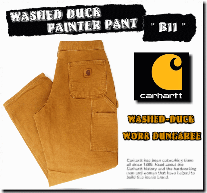 楽天市場】Carhartt カーハート WASHED DUCK PAINTER PANTS B11