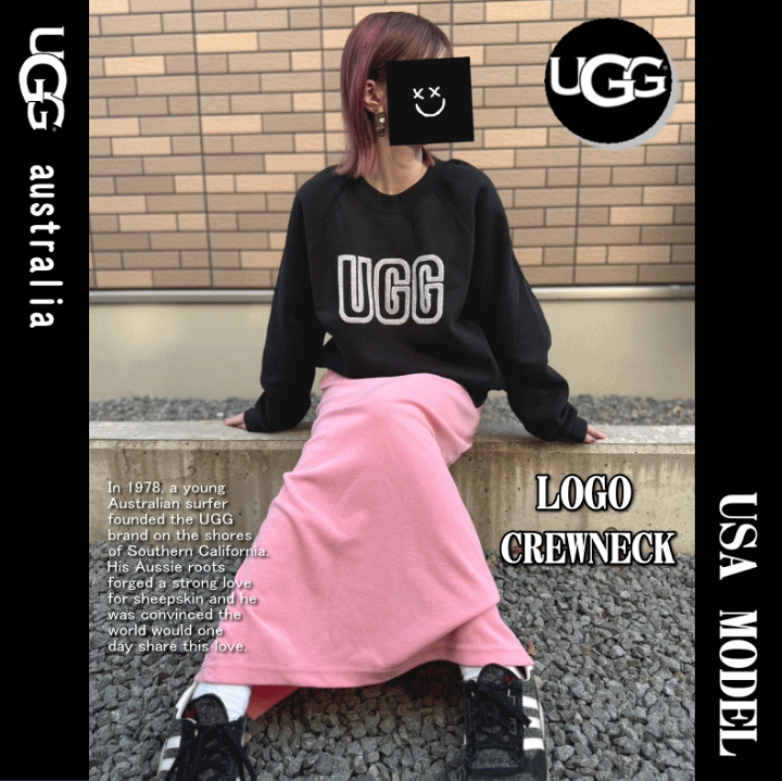 楽天市場】【超上質スウェット生地】 UGG アグ LOGO CREWNECK SWEAT 