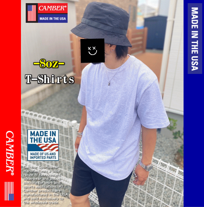 CAMBER MADE IN USA #301 新品 CAMBER キャンバー #301 8oz マックスウェイト 半袖Tシャツ MADE