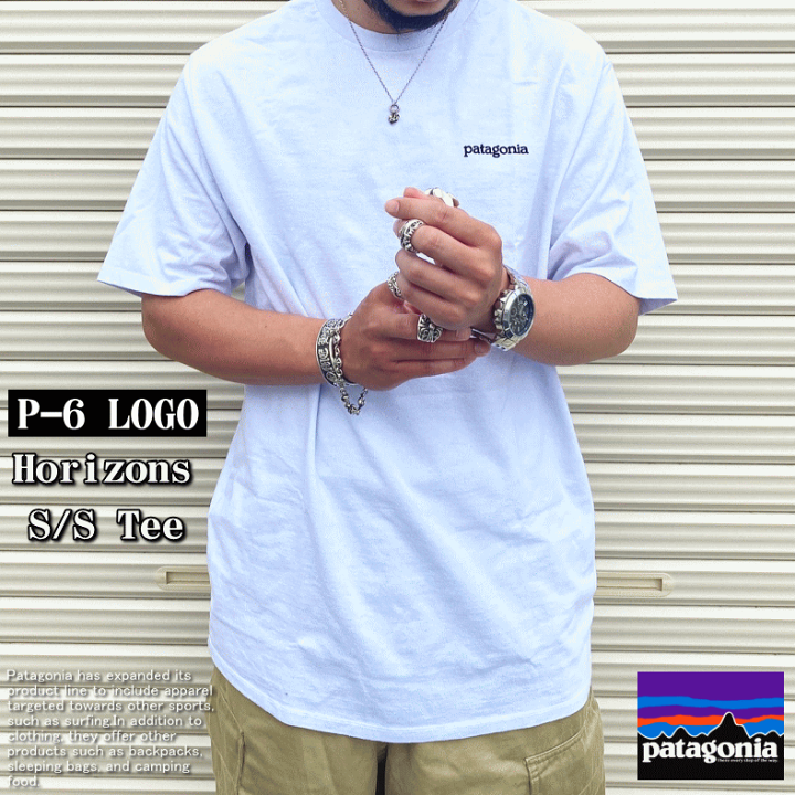 Patagonia パタゴニア Tシャツ メンズ PTG38504 BLK P6 Amazon | PATAGONIA P-6 LOGO RESPONSIBILI TEE 38504 WHI (MENS