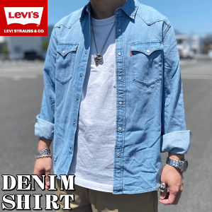 �y�č����f���E���{�������z Levis ���[�o�C�X CLASSIC DENIM SHIRT �N���V�b�N �f�j���V���c 85745-0074