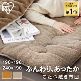 こたつ敷き布団 厚手 こたつ 敷布団 長方形 正方形 洗える 秋冬 ラグ 極厚 あたたかい 滑り止め付 コタツ 炬燵 ふとん 敷き布団 暖かい ホットカーペット可 床暖房可 送料無料 アイリスオーヤマ KSB-R1919 KSB-R1919