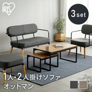 【3点セット】ソファ スチールフレームソファ 1人掛け 2人掛け オットマン セット MSS 送料無料 ソファ 一人掛け 二人掛け オットマン付き ソファー チェア 椅子 いす イス スツール 足置き 肘