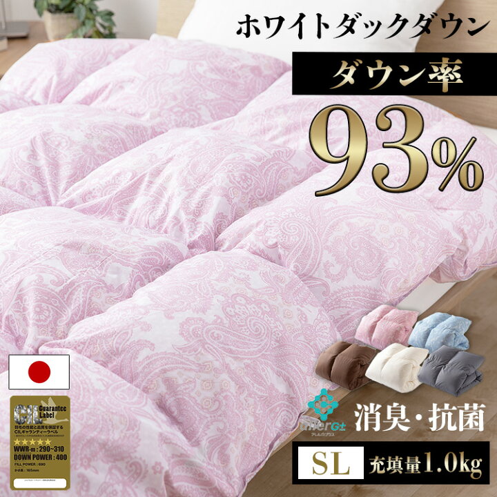 楽天市場】【ほぼ全品P5倍☆20時〜】羽毛布団 シングルロング 掛け布団 