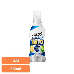 花王 ハミング 柔軟剤 ハミング消臭実感 汗・脂臭タイプ Cシトラス 本体 花王 ハミング 柔軟剤 生乾き 部屋干し 本体 消臭実感 汗臭 クリアシトラスの香り KAO
