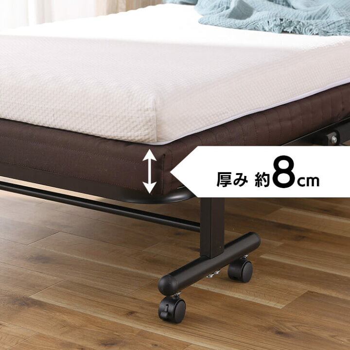 楽天市場】折りたたみベッド ベッド シングル リクライニングベッド 