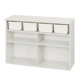 【10%OFF】※一部種類のみ販売※ おもちゃ 収納 ラック ボックス アイリスオーヤマ 大容量 おしゃれ おもちゃ箱 絵本棚 おもちゃ棚 キッズ 子ども シェルフ 北欧 収納棚 子供部屋 ケース 入学 入園 ワイドタイプ RUSR-97W ラウンドシェルフ *[2603SI]