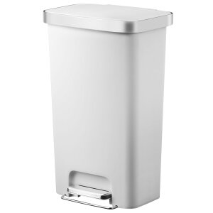 ごみ箱 45L ふた付き ハナプラスチックステップビン 45L EK6266-45L-GR ゴミ箱 ステップ式 キャスター付き マット仕様 指紋が付きにくい プラスチック製 オイルダンパー 分別 汚れにくい 拭きやす